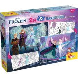 Lisciani Giochi Jégvarázs 2 az 1-ben maxi 2x60db-os puzzle és színező 50x35cm - Lisciani