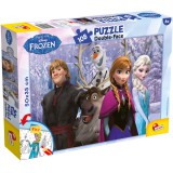 Lisciani Giochi Jégvarázs – A barátság ereje 2 az 1-ben 108db-os puzzle és színező 50x35cm - Lisciani