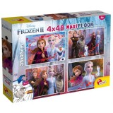Lisciani Giochi Jégvarázs II 2 az 1-ben maxi 4x48db-os puzzle és színező 35x25cm - Lisciani