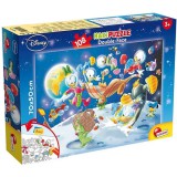 Lisciani Giochi Kacsamesék: Donald az űrben 2 az 1-ben 108db-os puzzle és színező 70x50cm - Lisciani