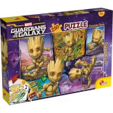 Lisciani Giochi Marvel Groot 2 az 1-ben 250db-os puzzle és színező 50x35cm - Lisciani