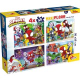 Lisciani Giochi Marvel Spidey 2 az 1-ben maxi 4x48db-os puzzle és színező 35x25cm - Lisciani