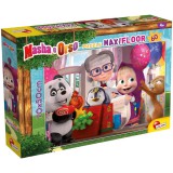 Lisciani Giochi Mása és a medve meglepetés buli 60db-os maxi padló puzzle 70x50cm - Lisciani