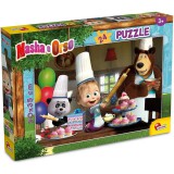 Lisciani Giochi Mása és a medve muffin sütés 24db-os puzzle 50x35cm - Lisciani