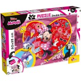 Lisciani Giochi Minnie egér 2 az 1-ben 24db-os puzzle és színező 50x35cm - Lisciani