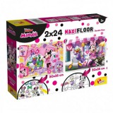Lisciani Giochi Minnie egér 2 az 1-ben maxi 2x24db-os puzzle és színező 50x35cm - Lisciani