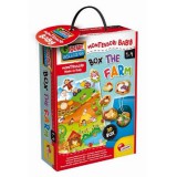 Lisciani Giochi Montessori: Baby Box készségfejlesztő formaillesztő puzzle - Farm - Lisciani