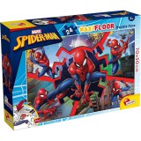 Lisciani Giochi Pókember 2 az 1-ben maxi 24db-os puzzle és színező 70x50cm - Lisciani