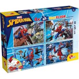 Lisciani Giochi Pókember 2 az 1-ben maxi 4x48db-os puzzle és színező 35x25cm - Lisciani