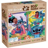 Lisciani Giochi Stitch 2 az 1-ben 60db-os Eco puzzle és színező 70x50cm - Lisciani