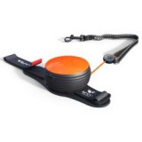 Lishinu NEON handsfree póráz 30kg-ig, 3m - narancssárga