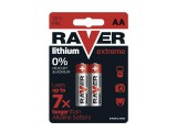 Lithium battery AA R6 1,5V RAVER 2pcs