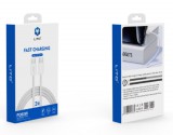 Lito Fast Charging PD 60W USB Type-C 1M Adatkábel - Fehér