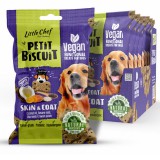 Little Chef szőr- és bőrápoló funkcionális vegán kutyasnack – gabonamentes, 7x100 g