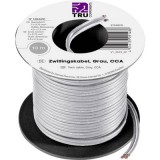 Litze huzal 2 x 0,75 mm2, szürke, TRU COMPONENTS 93030c503 10 m (93030c503)