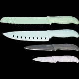 LivarnoHome késkészlet nemesacél, 4 részes szines