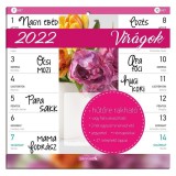 Lizzy Card Hűtőmágneses naptár: Virágok - kéthetes, 2022