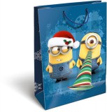 Lizzy Card Karácsonyi ajándéktáska 32x24x10cm GSL Minions Funny