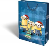 Lizzy Card Karácsonyi ajándéktáska 38x28x12cm GSXL Minions Funny
