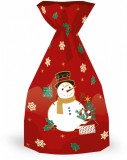 Lizzy Card Mikulászacskó XL 37,5x20cm Snowman, hóemberes