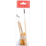 Lizzy Card Natúr nyelű ecsetkészlet - 4 db-os