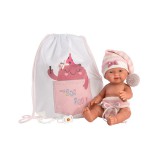 Llorens: Bebita újszülött 26cm-es baba zsákban (26314)