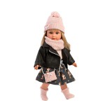 Llorens: Carla 40cm-es baba fekete kabátban (54040L)