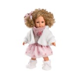 Llorens: Elena 35cm-es baba göndör hajjal (53542L)