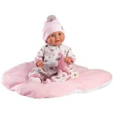 Llorens: Heidi 42cm-es síró baba cumival és puha párnával