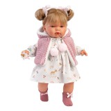 Llorens: Joelle 38cm-es baba hanggal őzikés ruhában