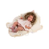 Llorens: Mimi újszülött 40cm-es síró kislány baba takaróval (74022)