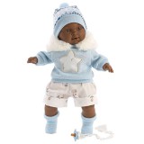 Llorens: Sirham 38cm-es síró baba csillagos ruhában (38617L)