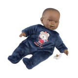 Llorens: Zareb baba macis plüss pizsamában, cumival 42cm