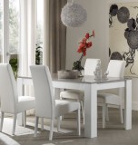 LM Modena Day étkezőasztal 190x90 cm - szürke márvány-fehér