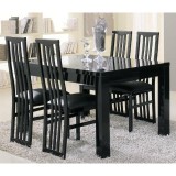 LM Roma Day étkezőasztal 190x90 cm - fekete