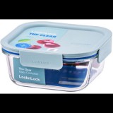 LocknLock "CLEAR" Ételtároló, négyzet alakú, 0,75 l, mentazöld (LNG224MIT)