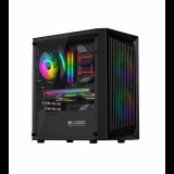 Logic Atos ARGB Számítógépház - Fekete (AM-ATOS-10-0000000-0002)