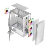 Logic Portos ARGB Minidi Számítógépház - Fehér (AT-PORTOS-20-0000000-0002)