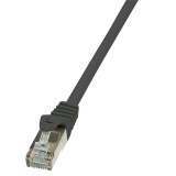 LogiLink 0.25m Cat.6 F/UTP RJ45 hálózati kábel Fekete 0,25 M Cat6 F/UTP (FTP)