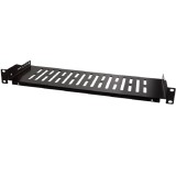 Logilink 19" konzolos polc, elülső csavaros rögzítés, fekete