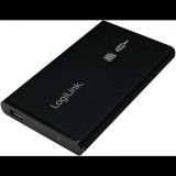 LogiLink 2.5" külső Alu Mobil Rack USB 2.0 SATA fekete (UA0041B) (UA0041B)