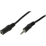 LogiLink 3.5mm - 3.5mm, 5m audio kábel Fekete