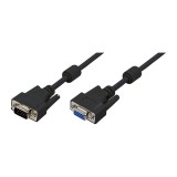 LogiLink 5m VGA VGA kábel VGA (D-Sub) Fekete