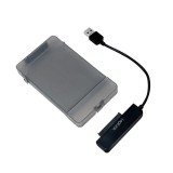 LogiLink AU0037 2.5" külső merevlemez ház USB 3.0 szürke áttetsző