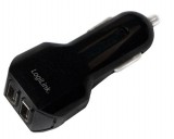 Logilink  autós 2 portos USB töltő 4,2A (21W)