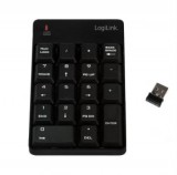 Logilink billentyűzet vezeték nélküli 2,4G számológéppel fekete (ID0199)