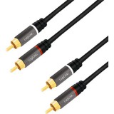 LogiLink CA1209 audio kábel 10 M 2 x RCA Fekete