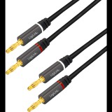 LogiLink CA1210 Banándugós audió kábel (3m) (CA1210)