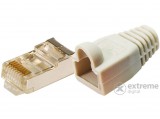Logilink CAT-5 Moduláris csatlakozó, árnyékolt, törésgátlóval 100db, fehér