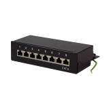 Logilink Cat.6 Patch Panel 8 portos árnyékolt, asztali, fekete (NP0017B)